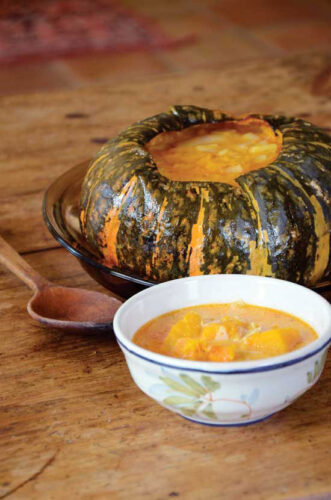 Thai Soup Recipe Cooked in a Squash